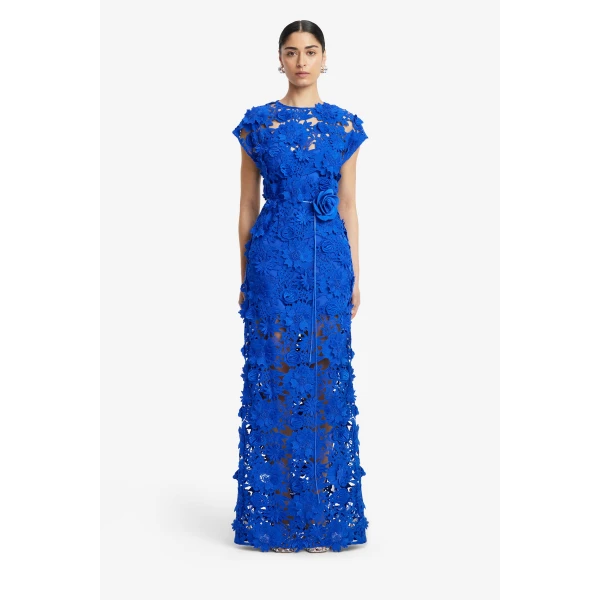 Leo Lin Alena Lace Maxi Dress  - Leo Lin Dress - Australian Luxury Fashion - Shop at Luxury Shoes 