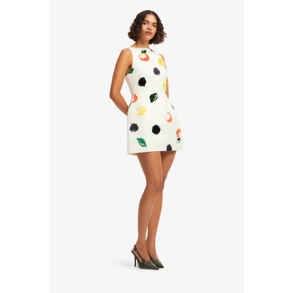 Leo Lin Ali Embellished Boat Neck Mini Dress  - Leo Lin Dress - Australian Luxury Fashion - Shop at Luxury Shoes 