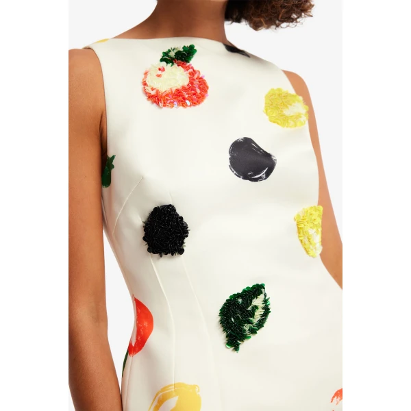 Leo Lin Ali Embellished Boat Neck Mini Dress  - Leo Lin Dress - Australian Luxury Fashion - Shop at Luxury Shoes 