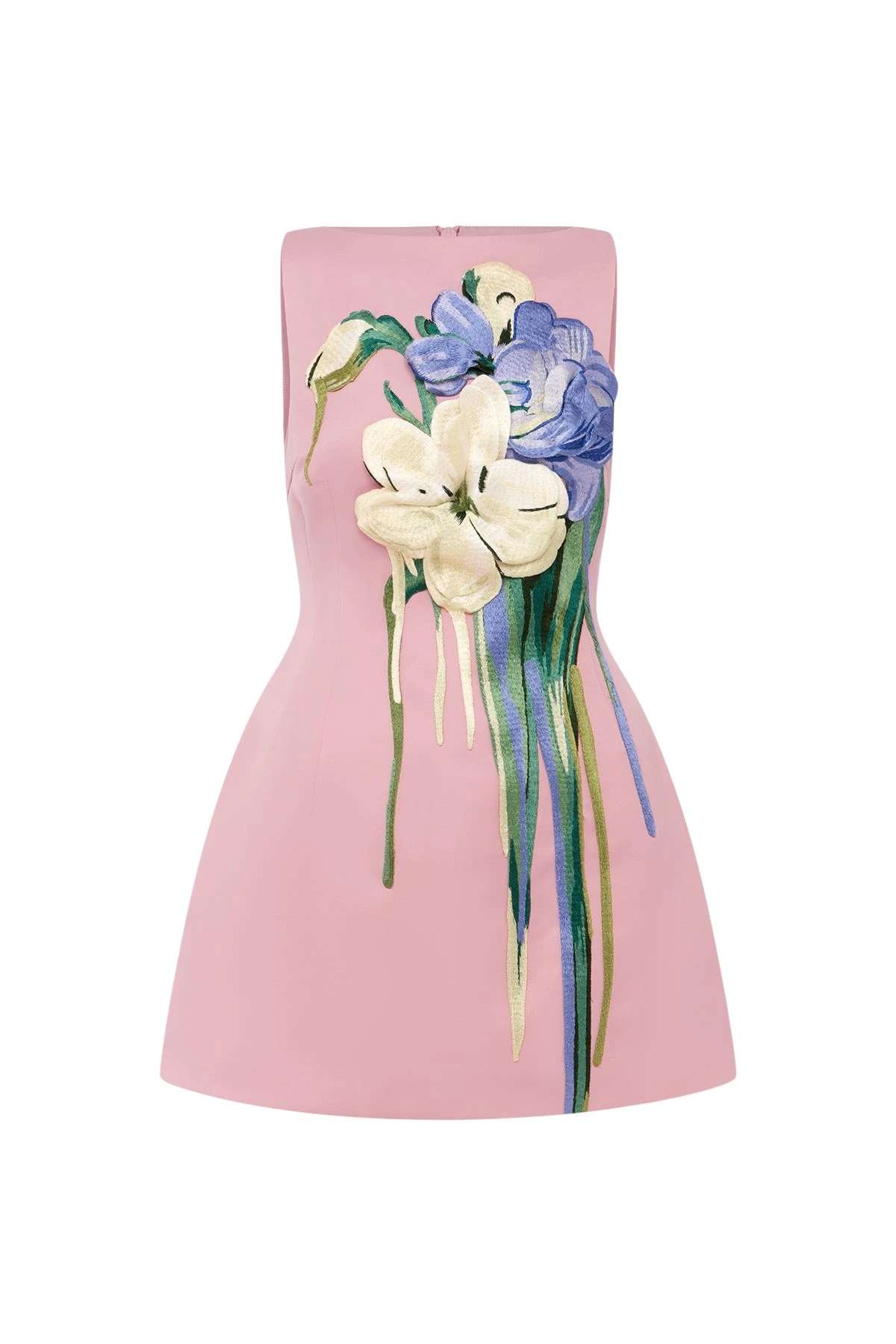 Leo-Lin-Ali-Embroidered-Boat-Neck-Mini-Dress50012_nobg Leo Lin Ali Embroidered Boat Neck Mini Dress - Leo Lin Dress - Australian Luxury Fashion - Shop at Luxury Shoes