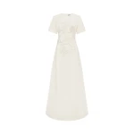 Leo Lin Alice Appliqué Short Sleeve Maxi Dress  - Leo Lin Dress - Australian Luxury Fashion - Shop at Luxury Shoes 