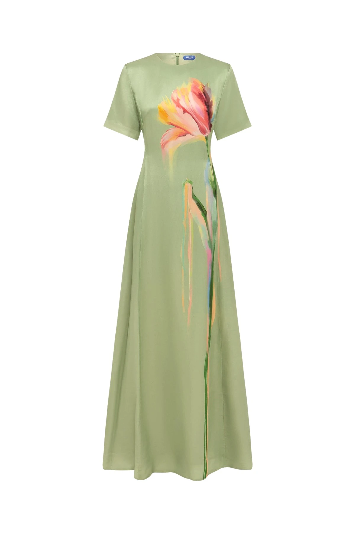 Leo-Lin-Alice-Short-Sleeve-Maxi-Dress50435_nobg Leo Lin Alice Short Sleeve Maxi Dress - Leo Lin Dress - Australian Luxury Fashion - Shop at Luxury Shoes