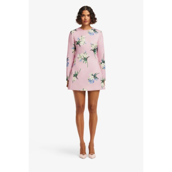 Leo Lin Aliza Long Sleeve Mini Dress  - Leo Lin Dress - Australian Luxury Fashion - Shop at Luxury Shoes 