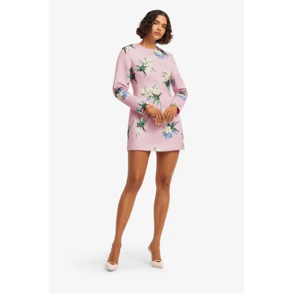 Leo Lin Aliza Long Sleeve Mini Dress  - Leo Lin Dress - Australian Luxury Fashion - Shop at Luxury Shoes 