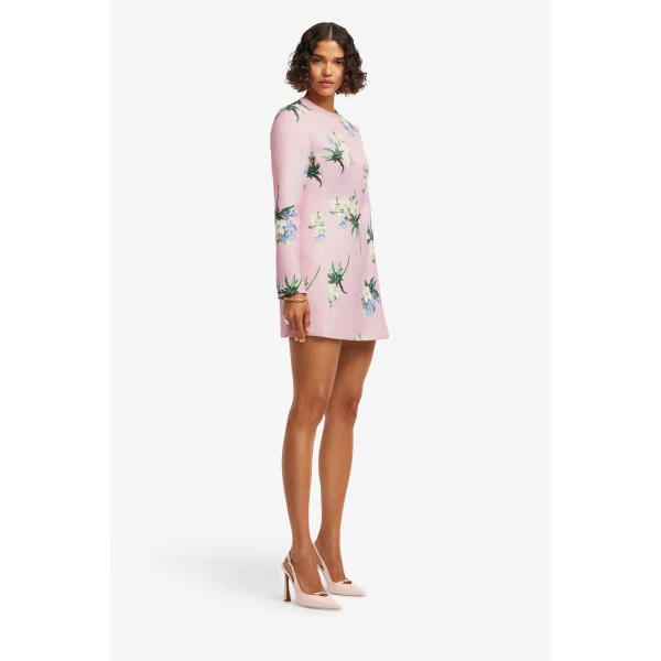 Leo Lin Aliza Long Sleeve Mini Dress  - Leo Lin Dress - Australian Luxury Fashion - Shop at Luxury Shoes 