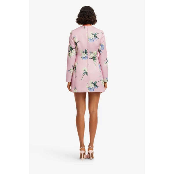 Leo Lin Aliza Long Sleeve Mini Dress  - Leo Lin Dress - Australian Luxury Fashion - Shop at Luxury Shoes 