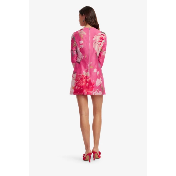 Leo Lin Aliza Long Sleeve Mini Dress  - Leo Lin Dress - Australian Luxury Fashion - Shop at Luxury Shoes 