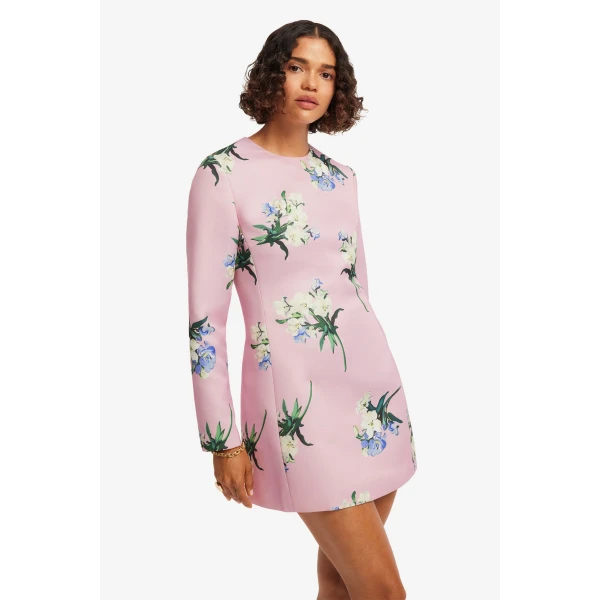 Leo Lin Aliza Long Sleeve Mini Dress  - Leo Lin Dress - Australian Luxury Fashion - Shop at Luxury Shoes 