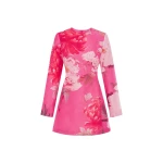 Leo Lin Aliza Long Sleeve Mini Dress  - Leo Lin Dress - Australian Luxury Fashion - Shop at Luxury Shoes 