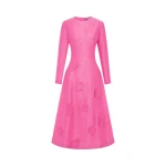 Leo Lin Amira Long Sleeve Petal Midi Dress  - Leo Lin Dress - Australian Luxury Fashion - Shop at Luxury Shoes 