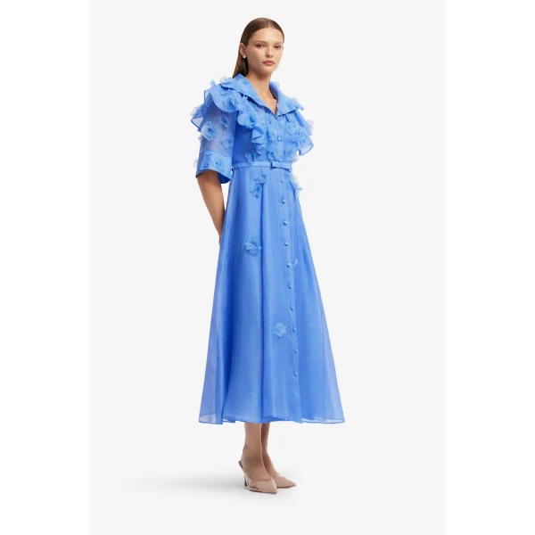 Leo Lin Anya Petal Midi Dress  - Leo Lin Dress - Australian Luxury Fashion - Shop at Luxury Shoes 