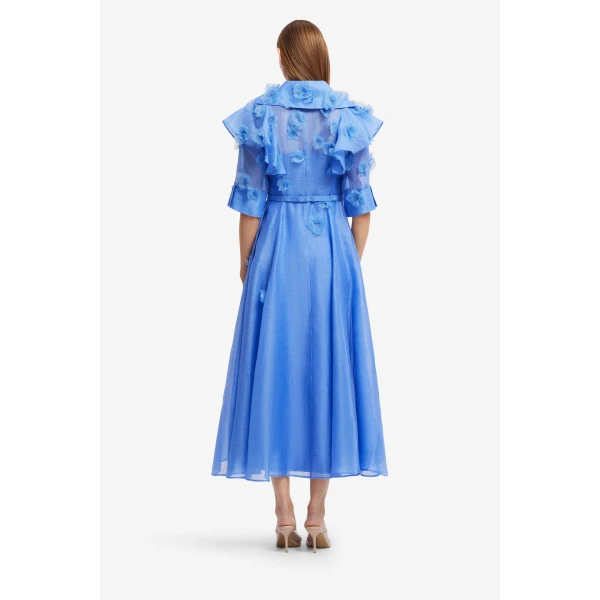 Leo Lin Anya Petal Midi Dress  - Leo Lin Dress - Australian Luxury Fashion - Shop at Luxury Shoes 