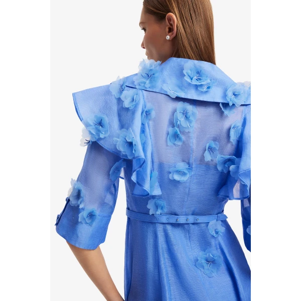 Leo Lin Anya Petal Midi Dress  - Leo Lin Dress - Australian Luxury Fashion - Shop at Luxury Shoes 