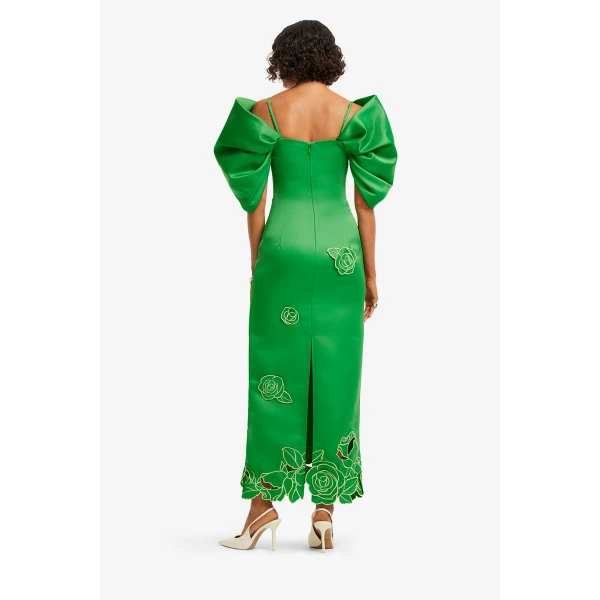 Leo Lin Arabella Appliqué Maxi Dress  - Leo Lin Dress - Australian Luxury Fashion - Shop at Luxury Shoes 