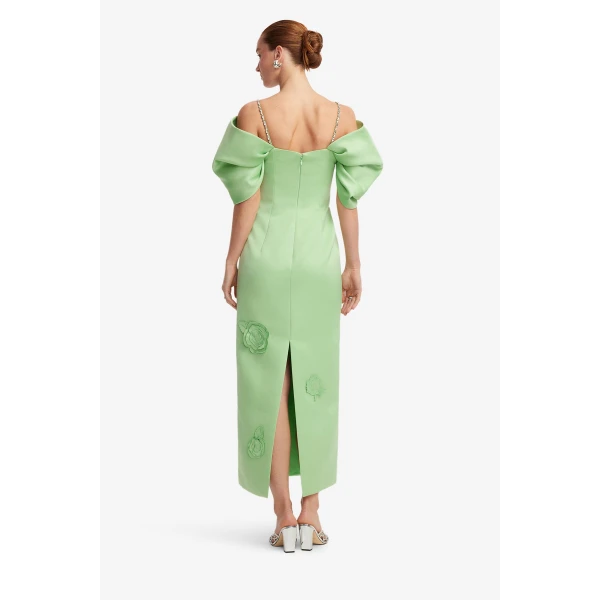 Leo Lin Arabella Appliqué Maxi Dress  - Leo Lin Dress - Australian Luxury Fashion - Shop at Luxury Shoes 