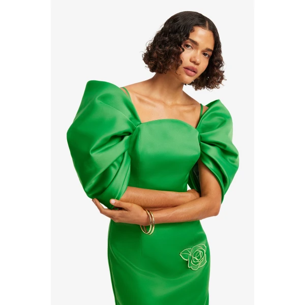 Leo Lin Arabella Appliqué Maxi Dress  - Leo Lin Dress - Australian Luxury Fashion - Shop at Luxury Shoes 