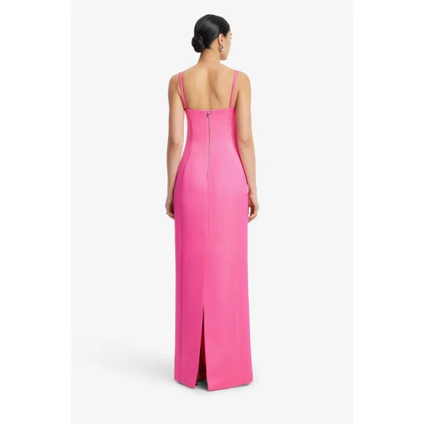 Leo Lin Arianna Appliqué Floral Maxi Dress  - Leo Lin Dress - Australian Luxury Fashion - Shop at Luxury Shoes 