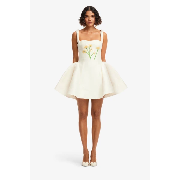 Leo Lin Ariel Embellished Wool Mini Dress  - Leo Lin Dress - Australian Luxury Fashion - Shop at Luxury Shoes 