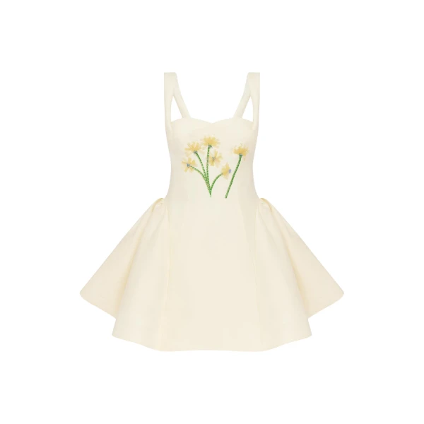 Leo Lin Ariel Embellished Wool Mini Dress  - Leo Lin Dress - Australian Luxury Fashion - Shop at Luxury Shoes 