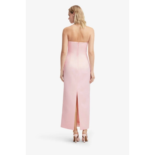 Leo Lin Ava Halterneck Appliqué Floral Bustier Maxi Dress  - Leo Lin Dress - Australian Luxury Fashion - Shop at Luxury Shoes 