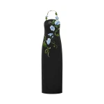 Leo-Lin-Ava-Halterneck-Applique-Floral-Bustier-Maxi-Dress-690860_nobg Leo Lin Ava Halterneck Appliqué Floral Bustier Maxi Dress - Leo Lin Dress - Australian Luxury Fashion - Shop at Luxury Shoes