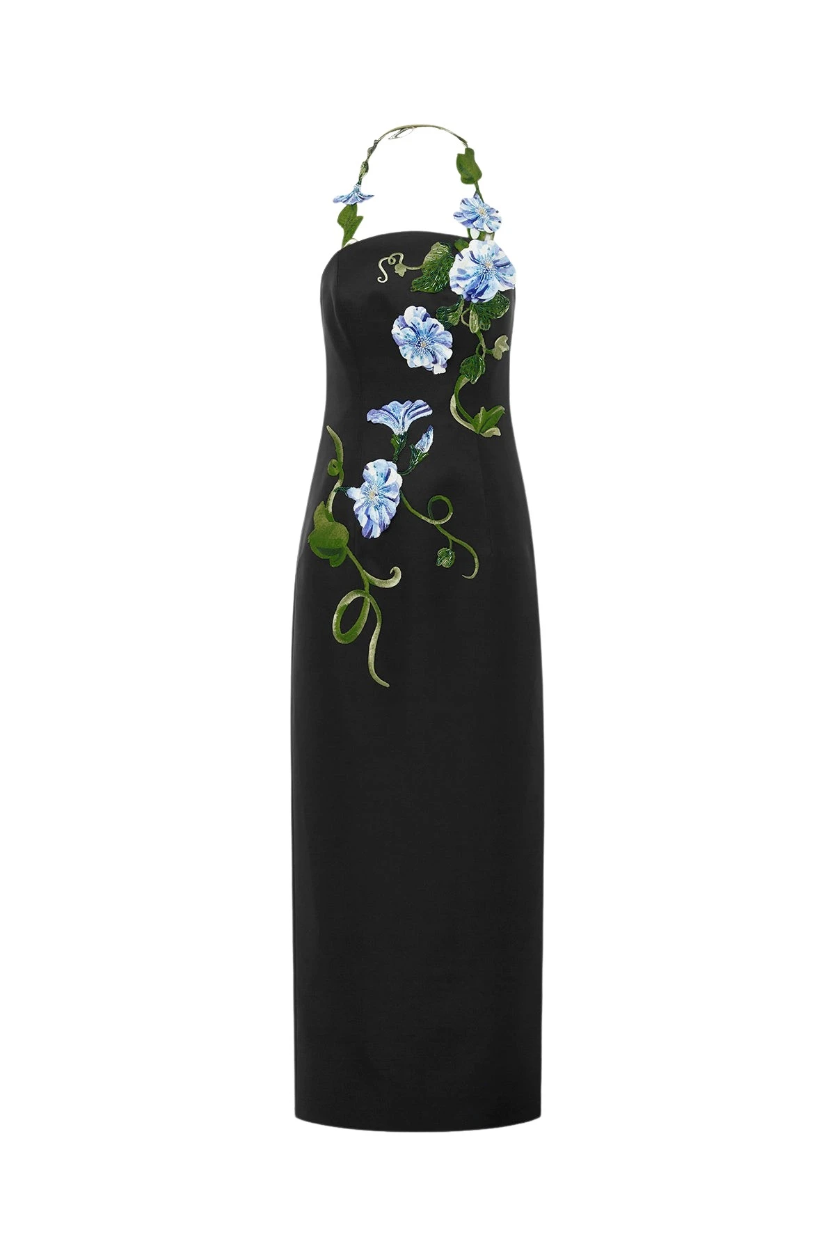 Leo-Lin-Ava-Halterneck-Applique-Floral-Bustier-Maxi-Dress-690860_nobg Leo Lin Ava Halterneck Appliqué Floral Bustier Maxi Dress - Leo Lin Dress - Australian Luxury Fashion - Shop at Luxury Shoes
