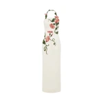 Leo Lin Ava Halterneck Appliqué Floral Bustier Maxi Dress  - Leo Lin Dress - Australian Luxury Fashion - Shop at Luxury Shoes 