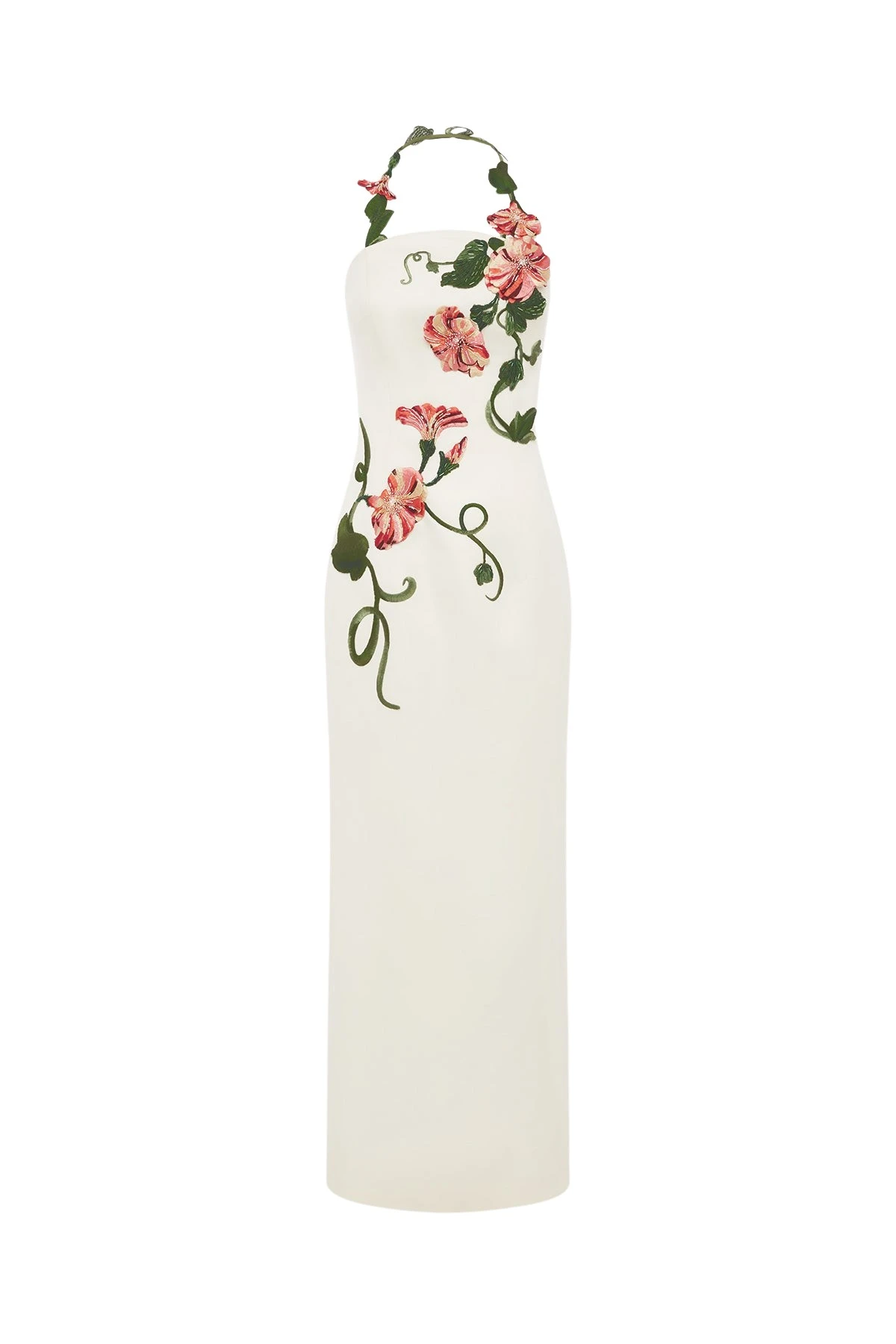Leo-Lin-Ava-Halterneck-Applique-Floral-Bustier-Maxi-Dress91735_nobg Leo Lin Ava Halterneck Appliqué Floral Bustier Maxi Dress - Leo Lin Dress - Australian Luxury Fashion - Shop at Luxury Shoes