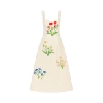 Leo Lin Beatrice Embellished Wool Midi Dress  - Leo Lin Dress - Australian Luxury Fashion - Shop at Luxury Shoes 