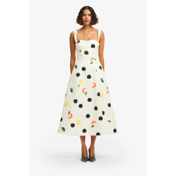 Leo Lin Beatrice Midi Dress  - Leo Lin Dress - Australian Luxury Fashion - Shop at Luxury Shoes 
