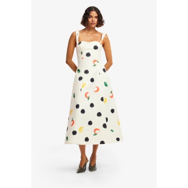 Leo Lin Beatrice Midi Dress  - Leo Lin Dress - Australian Luxury Fashion - Shop at Luxury Shoes 