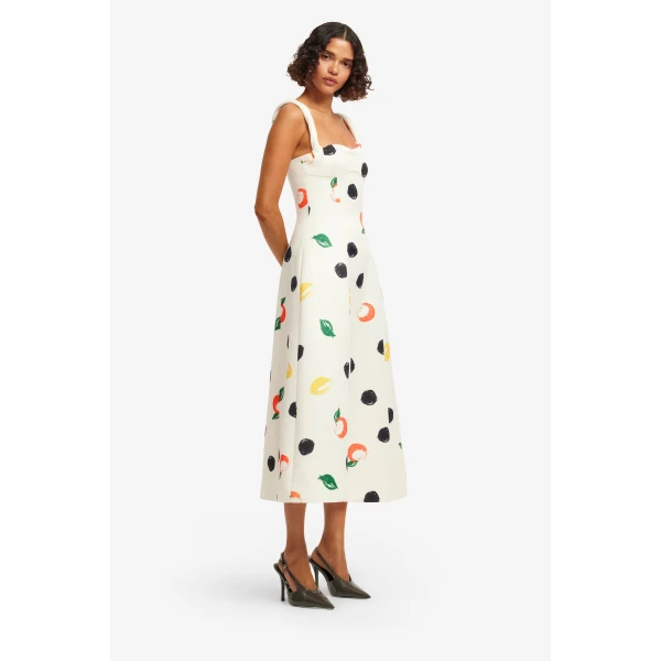 Leo Lin Beatrice Midi Dress  - Leo Lin Dress - Australian Luxury Fashion - Shop at Luxury Shoes 