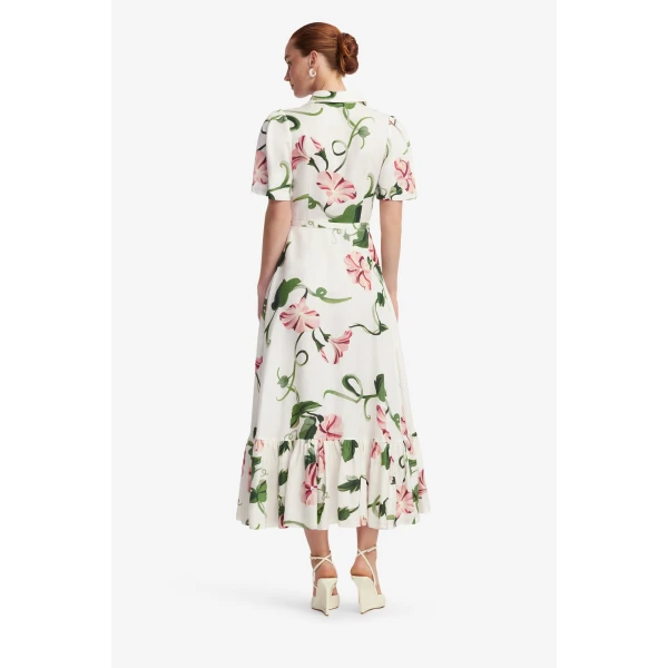 Leo Lin Becca Short Sleeve Midi Dress  - Leo Lin Dress - Australian Luxury Fashion - Shop at Luxury Shoes 