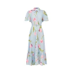 Leo Lin Becca Short Sleeve Midi Dress  - Leo Lin Dress - Australian Luxury Fashion - Shop at Luxury Shoes 