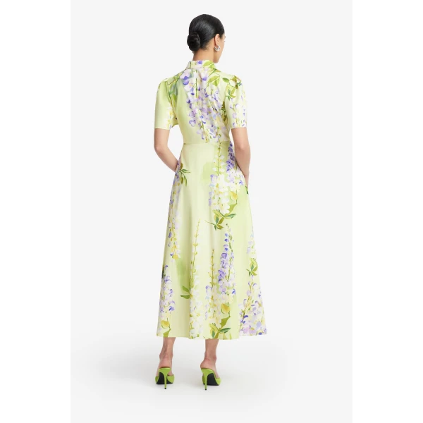 Leo Lin Bianca Short Sleeve Midi Dress  - Leo Lin Dress - Australian Luxury Fashion - Shop at Luxury Shoes 