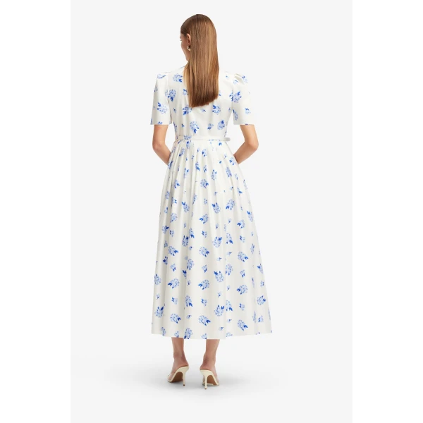 Leo Lin Bianca Short Sleeve Midi Dress  - Leo Lin Dress - Australian Luxury Fashion - Shop at Luxury Shoes 