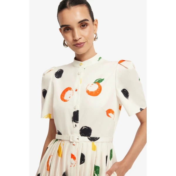 Leo Lin Bianca Short Sleeve Midi Dress  - Leo Lin Dress - Australian Luxury Fashion - Shop at Luxury Shoes 