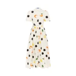 Leo Lin Bianca Short Sleeve Midi Dress  - Leo Lin Dress - Australian Luxury Fashion - Shop at Luxury Shoes 