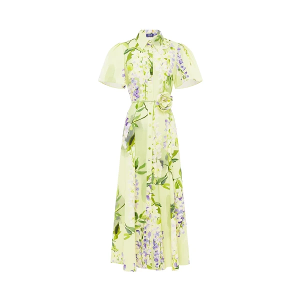 Leo Lin Bianca Short Sleeve Midi Dress  - Leo Lin Dress - Australian Luxury Fashion - Shop at Luxury Shoes 