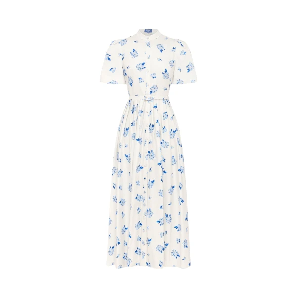 Leo Lin Bianca Short Sleeve Midi Dress  - Leo Lin Dress - Australian Luxury Fashion - Shop at Luxury Shoes 