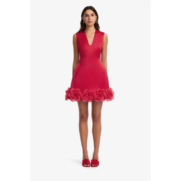 Leo Lin Bree V Neck Mini Dress  - Leo Lin Dress - Australian Luxury Fashion - Shop at Luxury Shoes 
