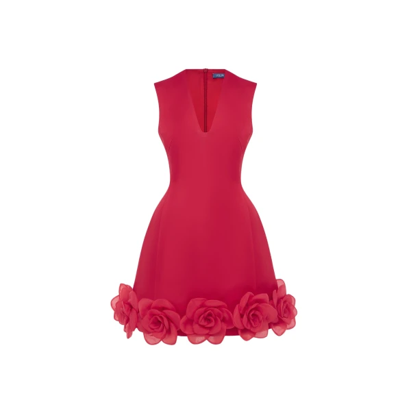Leo Lin Bree V Neck Mini Dress  - Leo Lin Dress - Australian Luxury Fashion - Shop at Luxury Shoes 