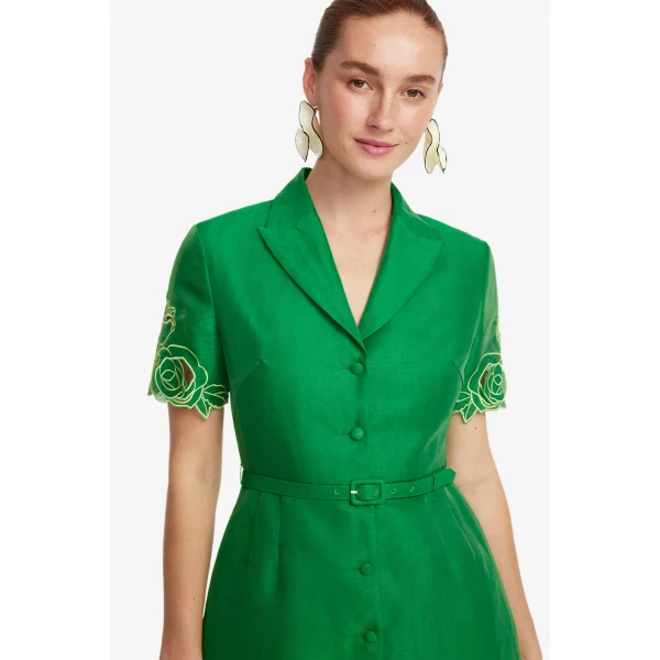 Leo Lin Brigitte Appliqué Mini Dress  - Leo Lin Dress - Australian Luxury Fashion - Shop at Luxury Shoes 