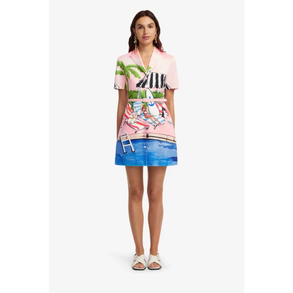 Leo Lin Brigitte Mini Dress  - Leo Lin Dress - Australian Luxury Fashion - Shop at Luxury Shoes 