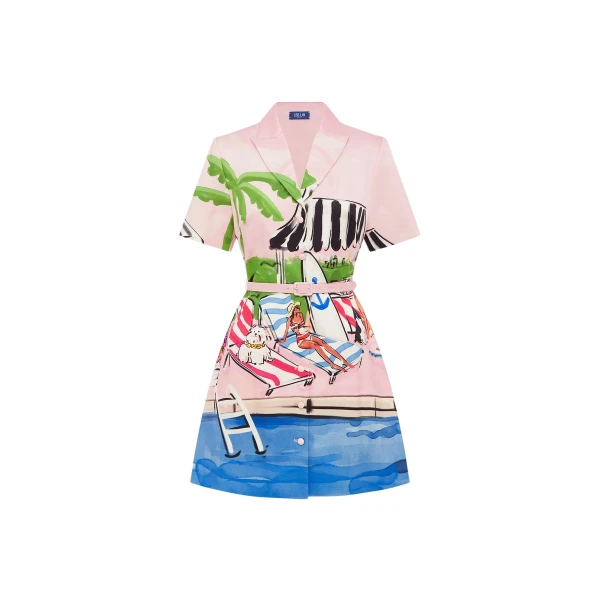 Leo Lin Brigitte Mini Dress  - Leo Lin Dress - Australian Luxury Fashion - Shop at Luxury Shoes 