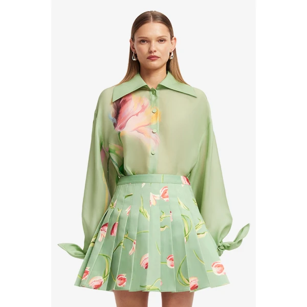 Leo Lin Christina Bow Blouse  - Leo Lin Dress - Australian Luxury Fashion - Shop at Luxury Shoes 