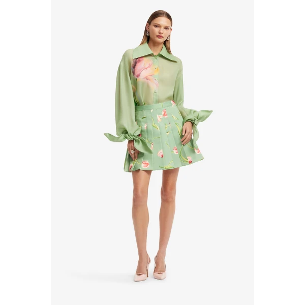 Leo Lin Christina Bow Blouse  - Leo Lin Dress - Australian Luxury Fashion - Shop at Luxury Shoes 