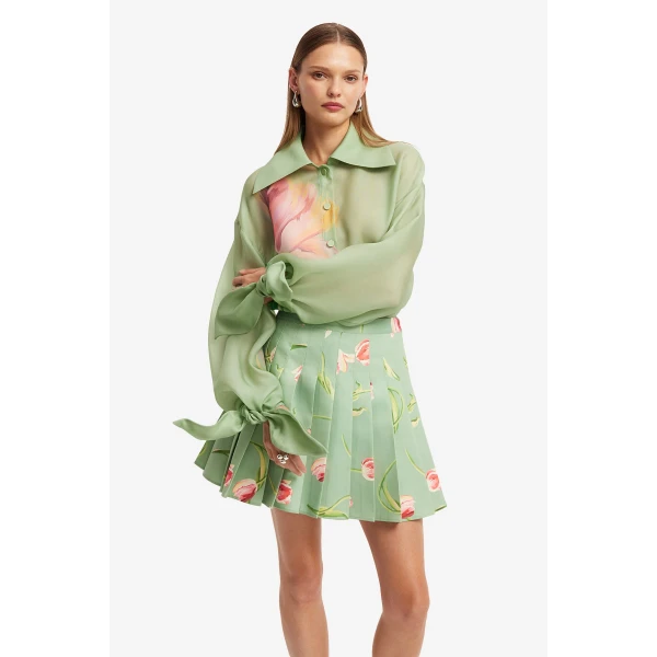Leo Lin Christina Bow Blouse  - Leo Lin Dress - Australian Luxury Fashion - Shop at Luxury Shoes 