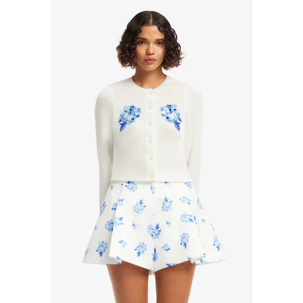 Leo Lin Claire Embellished Knit Cardigan  - Leo Lin Dress - Australian Luxury Fashion - Shop at Luxury Shoes 
