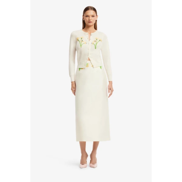 Leo Lin Claire Embellished Knit Cardigan  - Leo Lin Dress - Australian Luxury Fashion - Shop at Luxury Shoes 
